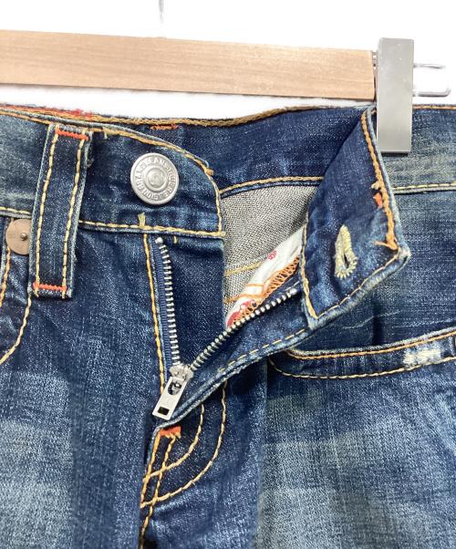 TRUE RELIGION（トゥルー レリジョン）TRUE RELIGION (トゥルー レリジョン) フレアデニムパンツ インディゴ サイズ:ROW27 SEAT33の古着・服飾アイテム
