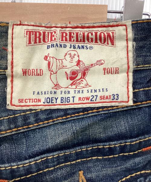 TRUE RELIGION（トゥルー レリジョン）TRUE RELIGION (トゥルー レリジョン) フレアデニムパンツ インディゴ サイズ:ROW27 SEAT33の古着・服飾アイテム