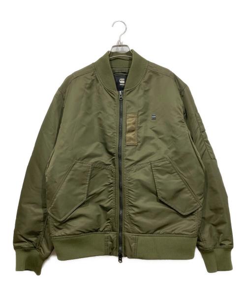 G-STAR RAW（ジースターロゥ）G-STAR RAW (ジースターロゥ) フライトボンバージャケット / GA-1 Bomber Jacket グリーン サイズ:XLの古着・服飾アイテム