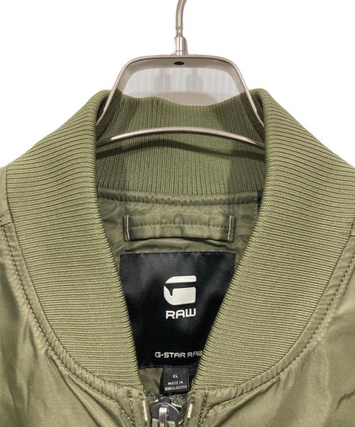 G-STAR RAW（ジースターロゥ）G-STAR RAW (ジースターロゥ) フライトボンバージャケット / GA-1 Bomber Jacket グリーン サイズ:XLの古着・服飾アイテム