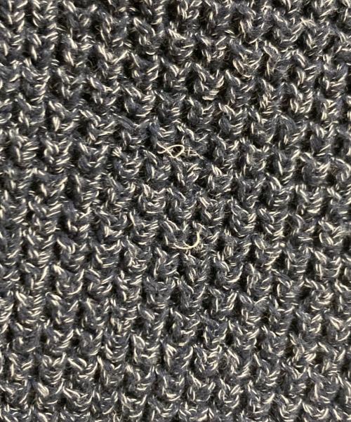 LACOSTE（ラコステ）LACOSTE (ラコステ) ヘザーカラーリングワッフルニット ネイビー サイズ:XSの古着・服飾アイテム