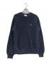 LACOSTE（ラコステ）の古着「ヘザーカラーリングワッフルニット」｜ネイビー