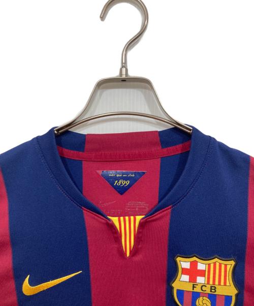 NIKE（ナイキ）NIKE (ナイキ) Barcelona 2014/15 Home Shirt / 610594-411 レッド×ネイビー サイズ:Mの古着・服飾アイテム