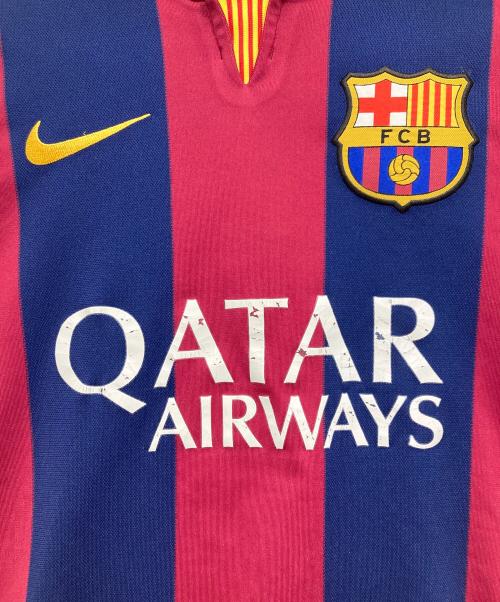 NIKE（ナイキ）NIKE (ナイキ) Barcelona 2014/15 Home Shirt / 610594-411 レッド×ネイビー サイズ:Mの古着・服飾アイテム