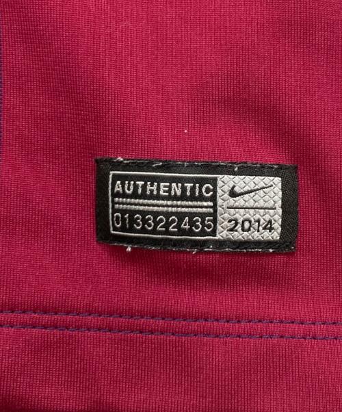 NIKE（ナイキ）NIKE (ナイキ) Barcelona 2014/15 Home Shirt / 610594-411 レッド×ネイビー サイズ:Mの古着・服飾アイテム