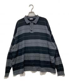 WILLY CHAVARRIA（ウィリーチャバリア）の古着「長袖ニットポロシャツ」｜グレー