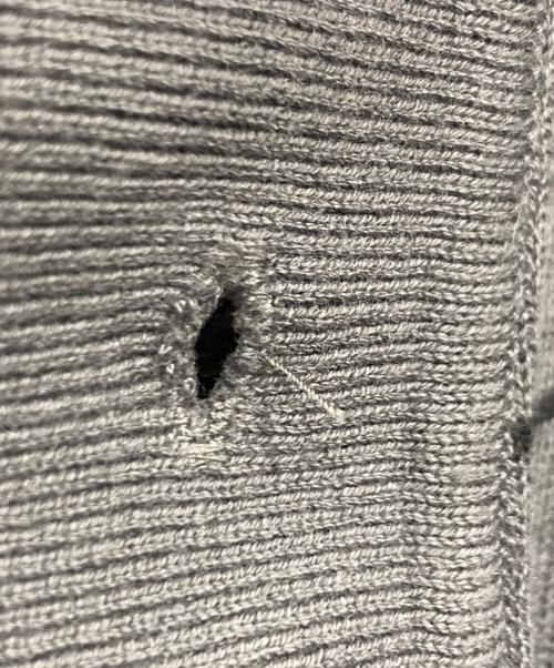 WILLY CHAVARRIA（ウィリーチャバリア）WILLY CHAVARRIA (ウィリーチャバリア) 長袖ニットポロシャツ グレー サイズ:Lの古着・服飾アイテム