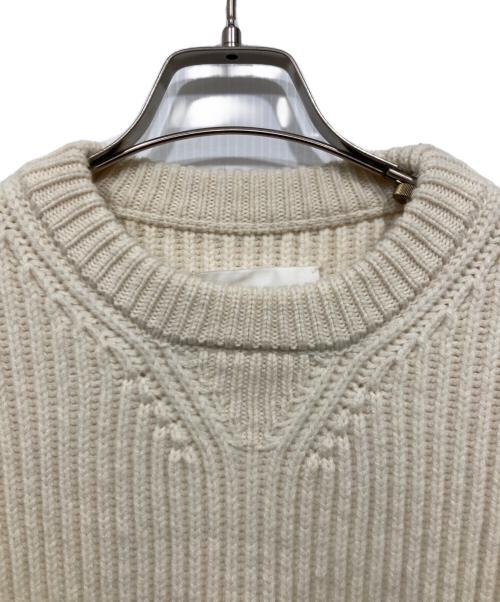 JIL SANDER（ジルサンダー）JIL SANDER (ジルサンダー) サイドスリットニット ホワイト サイズ:46の古着・服飾アイテム