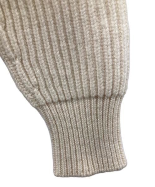 JIL SANDER（ジルサンダー）JIL SANDER (ジルサンダー) サイドスリットニット ホワイト サイズ:46の古着・服飾アイテム