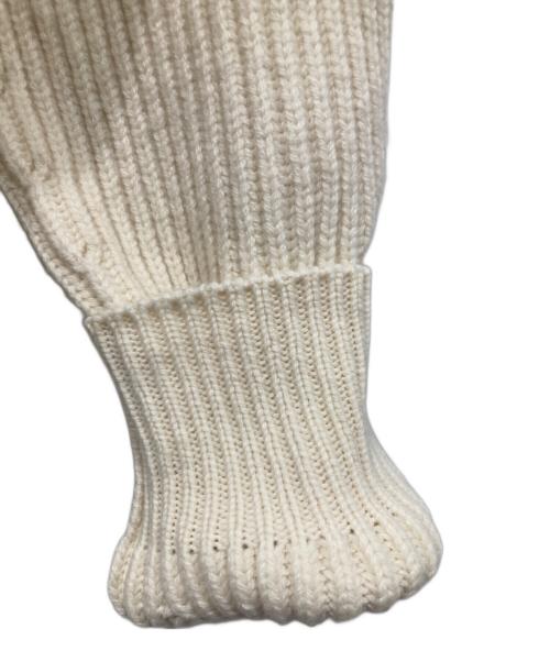 JIL SANDER（ジルサンダー）JIL SANDER (ジルサンダー) サイドスリットニット ホワイト サイズ:46の古着・服飾アイテム