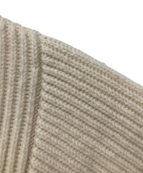 JIL SANDER（ジルサンダー）JIL SANDER (ジルサンダー) サイドスリットニット ホワイト サイズ:46の古着・服飾アイテム