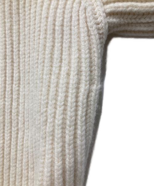 JIL SANDER（ジルサンダー）JIL SANDER (ジルサンダー) サイドスリットニット ホワイト サイズ:46の古着・服飾アイテム
