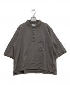 ANCELLMアンセルム）の古着「ポロシャツ / S/S POLO SHIRT」｜グレー