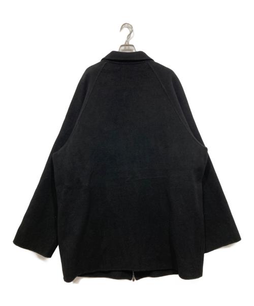 barbell object（バーベルオブジェクト）barbell object (バーベルオブジェクト) ダブルフェイスリバーウールコート / r/w off coat ブラック サイズ:2の古着・服飾アイテム
