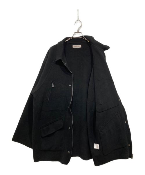 barbell object（バーベルオブジェクト）barbell object (バーベルオブジェクト) ダブルフェイスリバーウールコート / r/w off coat ブラック サイズ:2の古着・服飾アイテム