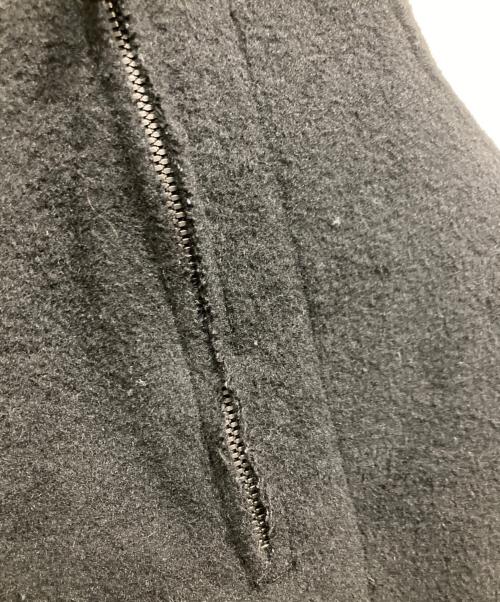 barbell object（バーベルオブジェクト）barbell object (バーベルオブジェクト) ダブルフェイスリバーウールコート / r/w off coat ブラック サイズ:2の古着・服飾アイテム