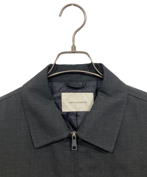 nano・universe（ナノ・ユニバース）nano・universe (ナノ・ユニバース) カルゼハリントンジャケット グレー サイズ:Mの古着・服飾アイテム