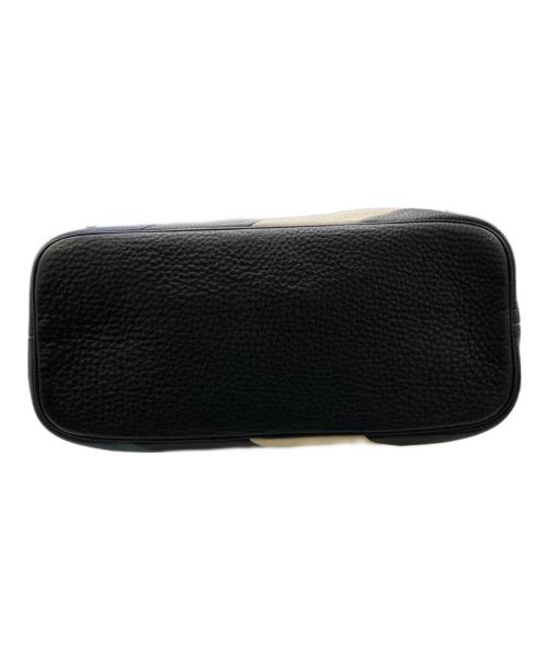 BALLY（バリー）BALLY (バリー) 2WAYレザートートバッグ ブルー×ホワイトの古着・服飾アイテム