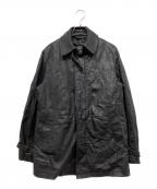 BARNEYS NEWYORKバーニーズ・ニューヨーク）の古着「ライナー付きラムレザージャケット」｜ダークブラウン