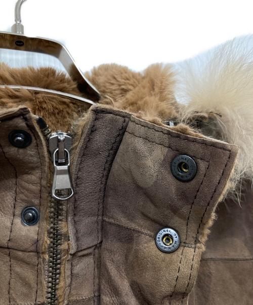 DROMe（ドローム）DROMe (ドローム) レザージャケット ブラウン サイズ:XSの古着・服飾アイテム