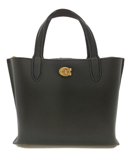 COACH（コーチ）COACH (コーチ) 2WAYショルダーバッグ/ウィロウ トート 24 ブラックの古着・服飾アイテム