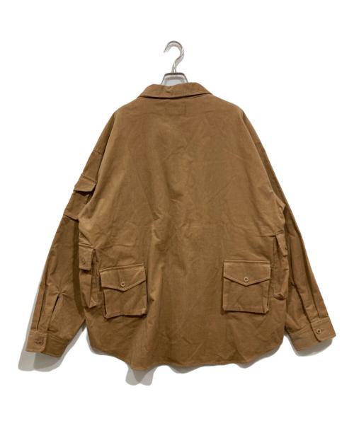 MODMNT（モドメント）MODMNT (モドメント) Corduroy Utility CPO Shirt/コーデュロイ ベージュ サイズ:XLの古着・服飾アイテム
