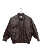 FREAK'S STOREフリークスストア）の古着「フェイクレザージャケット」｜ブラウン