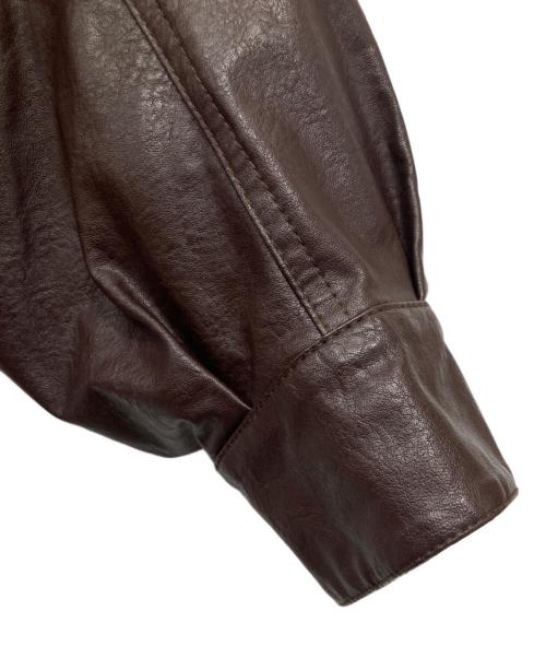 FREAK'S STORE（フリークスストア）FREAK'S STORE (フリークスストア) フェイクレザージャケット ブラウン サイズ:Fの古着・服飾アイテム