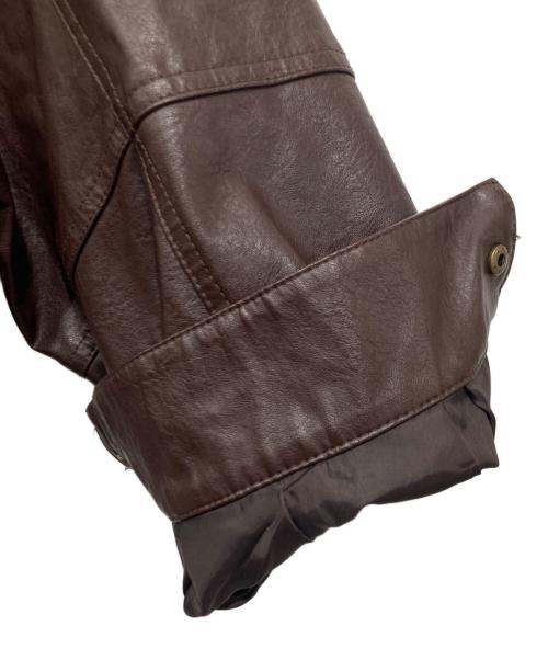 FREAK'S STORE（フリークスストア）FREAK'S STORE (フリークスストア) フェイクレザージャケット ブラウン サイズ:Fの古着・服飾アイテム