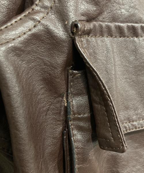 FREAK'S STORE（フリークスストア）FREAK'S STORE (フリークスストア) フェイクレザージャケット ブラウン サイズ:Fの古着・服飾アイテム