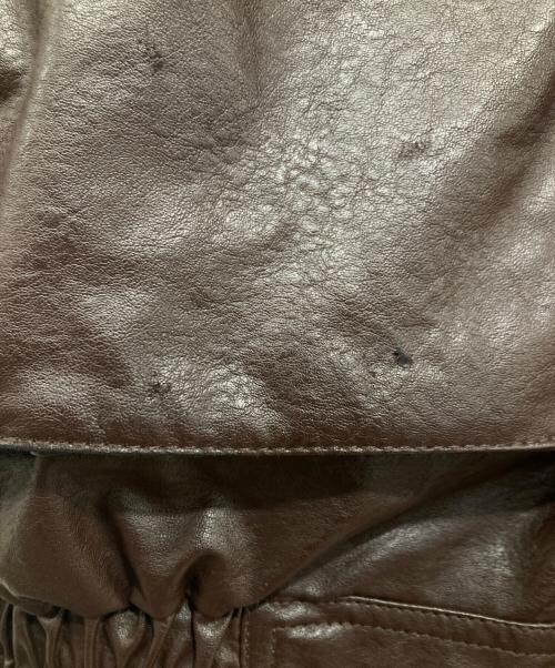 FREAK'S STORE（フリークスストア）FREAK'S STORE (フリークスストア) フェイクレザージャケット ブラウン サイズ:Fの古着・服飾アイテム