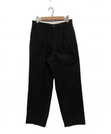 STEVEN ALAN（スティーブンアラン）の古着「コットンスラックス」｜ブラック