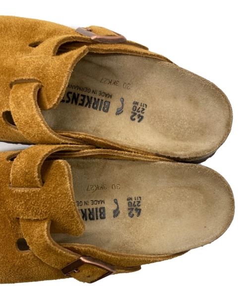 BIRKENSTOCK（ビルケンシュトック）BIRKENSTOCK スウェードサンダル / ボストン / Boston SFB Suede ボストン ソフトフットベッド スウェード サンダル コンフォート コルク Narrow width ナロー幅 1009543 （ブラウン）の古着・服飾アイテム