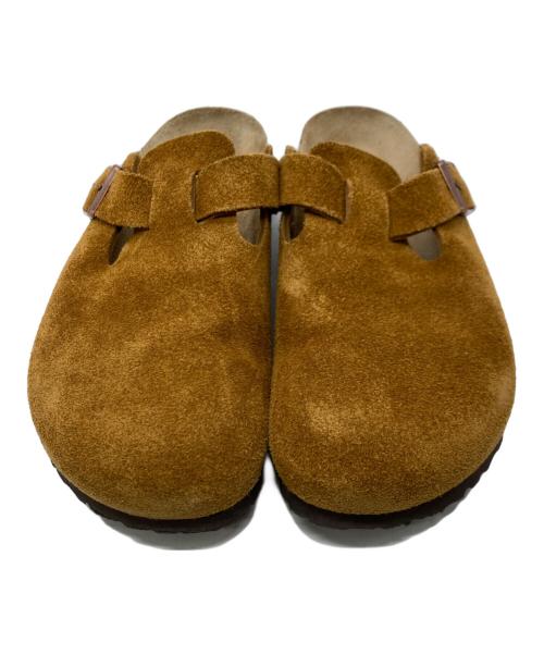 BIRKENSTOCK（ビルケンシュトック）BIRKENSTOCK スウェードサンダル / ボストン / Boston SFB Suede ボストン ソフトフットベッド スウェード サンダル コンフォート コルク Narrow width ナロー幅 1009543 （ブラウン）の古着・服飾アイテム