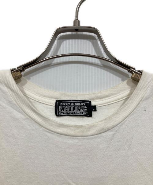 Hysteric Glamour（ヒステリックグラマー）Hysteric Glamour (ヒステリックグラマー) VIXEN GIRL刺繍 Tシャツ ホワイト サイズ:Lの古着・服飾アイテム