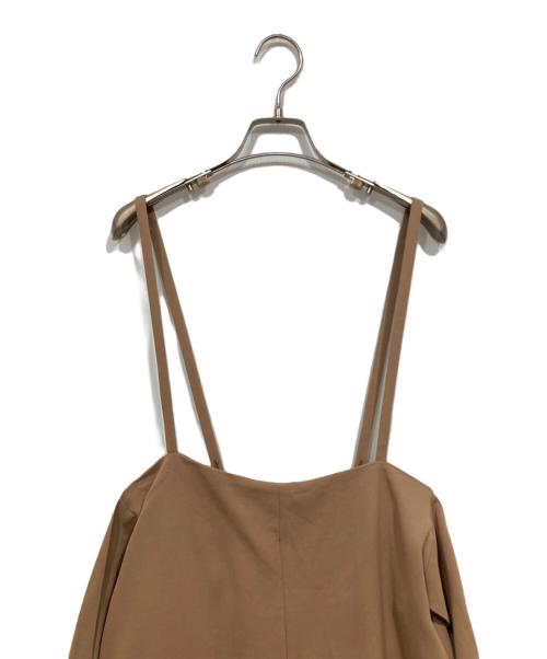 VERMEIL par iena（ヴェルメイユ パー イエナ）VERMEIL par iena (ヴェルメイユ パー イエナ) バックリボンサロペット ベージュ サイズ:38の古着・服飾アイテム
