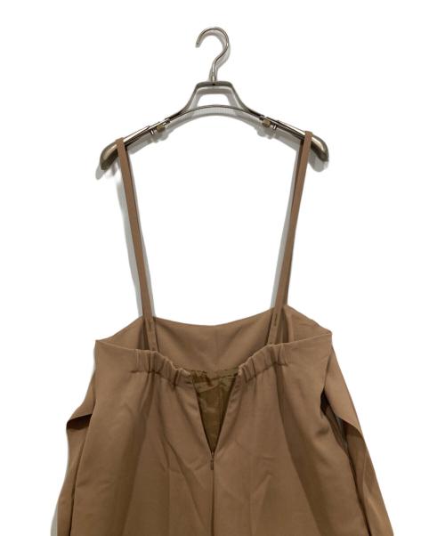 VERMEIL par iena（ヴェルメイユ パー イエナ）VERMEIL par iena (ヴェルメイユ パー イエナ) バックリボンサロペット ベージュ サイズ:38の古着・服飾アイテム