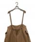 中古・古着 VERMEIL par iena (ヴェルメイユ パー イエナ) バックリボンサロペット ベージュ サイズ:38：6000円