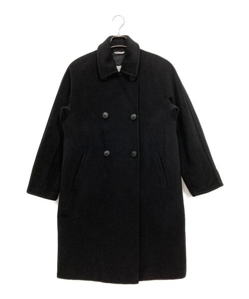 MaxMara（マックスマーラ）MaxMara (マックスマーラ) カシミヤ混コート ブラック サイズ:40の古着・服飾アイテム