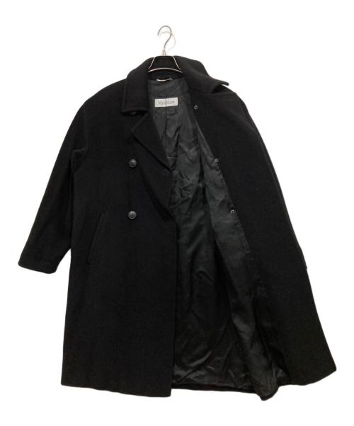 MaxMara（マックスマーラ）MaxMara (マックスマーラ) カシミヤ混コート ブラック サイズ:40の古着・服飾アイテム