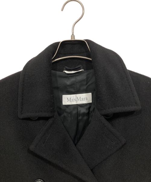 MaxMara（マックスマーラ）MaxMara (マックスマーラ) カシミヤ混コート ブラック サイズ:40の古着・服飾アイテム