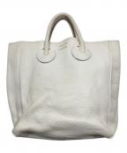 YOUNG & OLSEN The DRYGOODS STOREヤングアンドオルセン ザ ドライグッズストア）の古着「レザートートバッグ」｜ホワイト