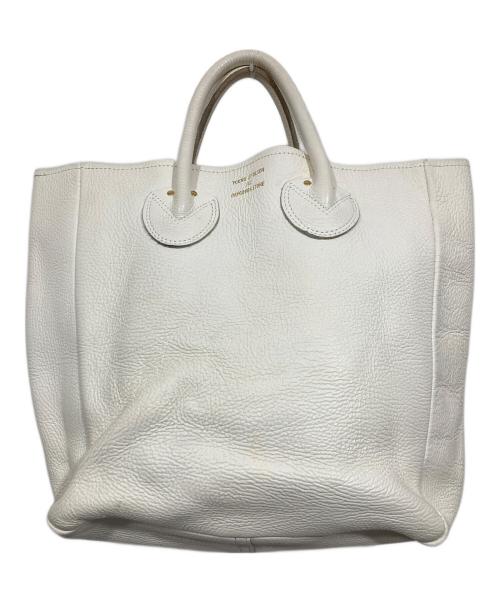 YOUNG & OLSEN The DRYGOODS STORE（ヤングアンドオルセン ザ ドライグッズストア）YOUNG & OLSEN The DRYGOODS STORE (ヤングアンドオルセン ザ ドライグッズストア) レザートートバッグ ホワイトの古着・服飾アイテム