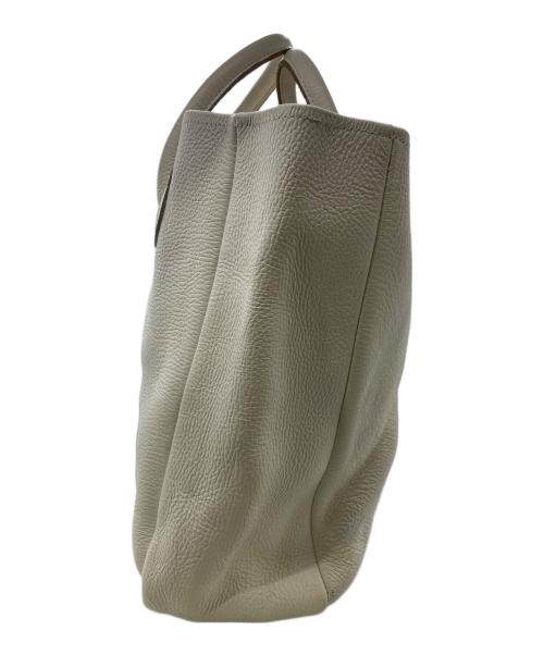 YOUNG & OLSEN The DRYGOODS STORE（ヤングアンドオルセン ザ ドライグッズストア）YOUNG & OLSEN The DRYGOODS STORE (ヤングアンドオルセン ザ ドライグッズストア) レザートートバッグ ホワイトの古着・服飾アイテム