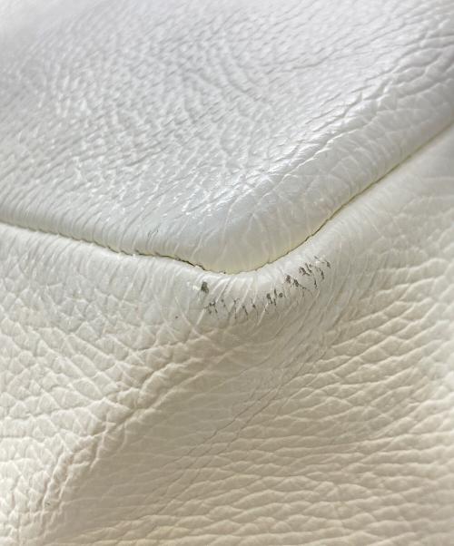 YOUNG & OLSEN The DRYGOODS STORE（ヤングアンドオルセン ザ ドライグッズストア）YOUNG & OLSEN The DRYGOODS STORE (ヤングアンドオルセン ザ ドライグッズストア) レザートートバッグ ホワイトの古着・服飾アイテム