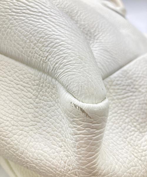 YOUNG & OLSEN The DRYGOODS STORE（ヤングアンドオルセン ザ ドライグッズストア）YOUNG & OLSEN The DRYGOODS STORE (ヤングアンドオルセン ザ ドライグッズストア) レザートートバッグ ホワイトの古着・服飾アイテム