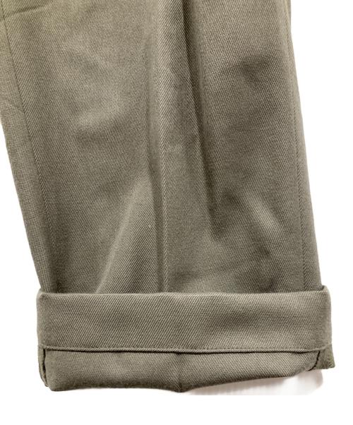 WACKO MARIA（ワコマリア）WACKO MARIA (ワコマリア) テーパードトラウザーパンツ / DOUBLE PLEATED CHINO TROUSERS -TYPE-2- グリーン サイズ:Lの古着・服飾アイテム