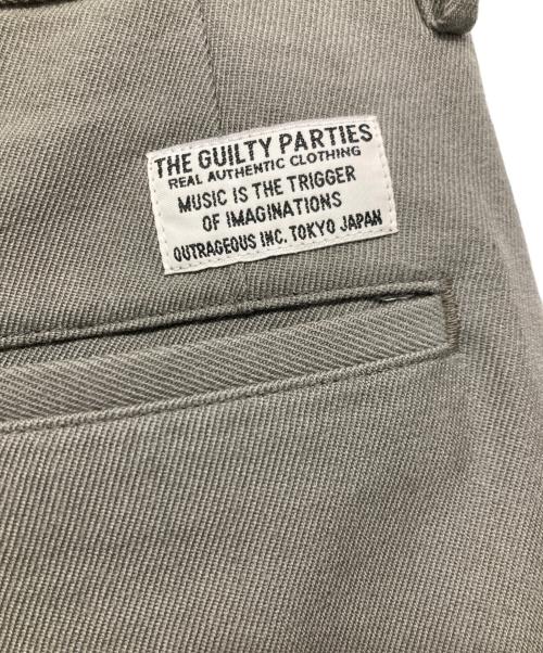 WACKO MARIA（ワコマリア）WACKO MARIA (ワコマリア) テーパードトラウザーパンツ / DOUBLE PLEATED CHINO TROUSERS -TYPE-2- グリーン サイズ:Lの古着・服飾アイテム