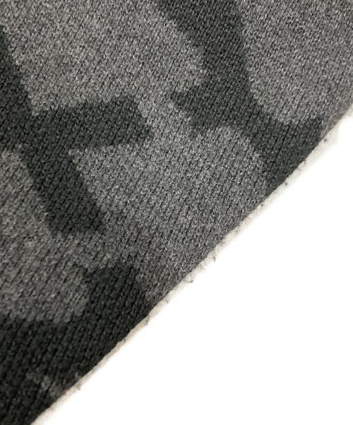 BUDSPOOL（バッズプール）BUDSPOOL (バッズプール) Gakkin (ガッキン) クルーネックニット / 花罰家紋 COTTON KNIT ブラック サイズ:Lの古着・服飾アイテム