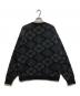 BUDSPOOL (バッズプール) Gakkin (ガッキン) クルーネックニット / 花罰家紋 COTTON KNIT ブラック サイズ:L：14000円